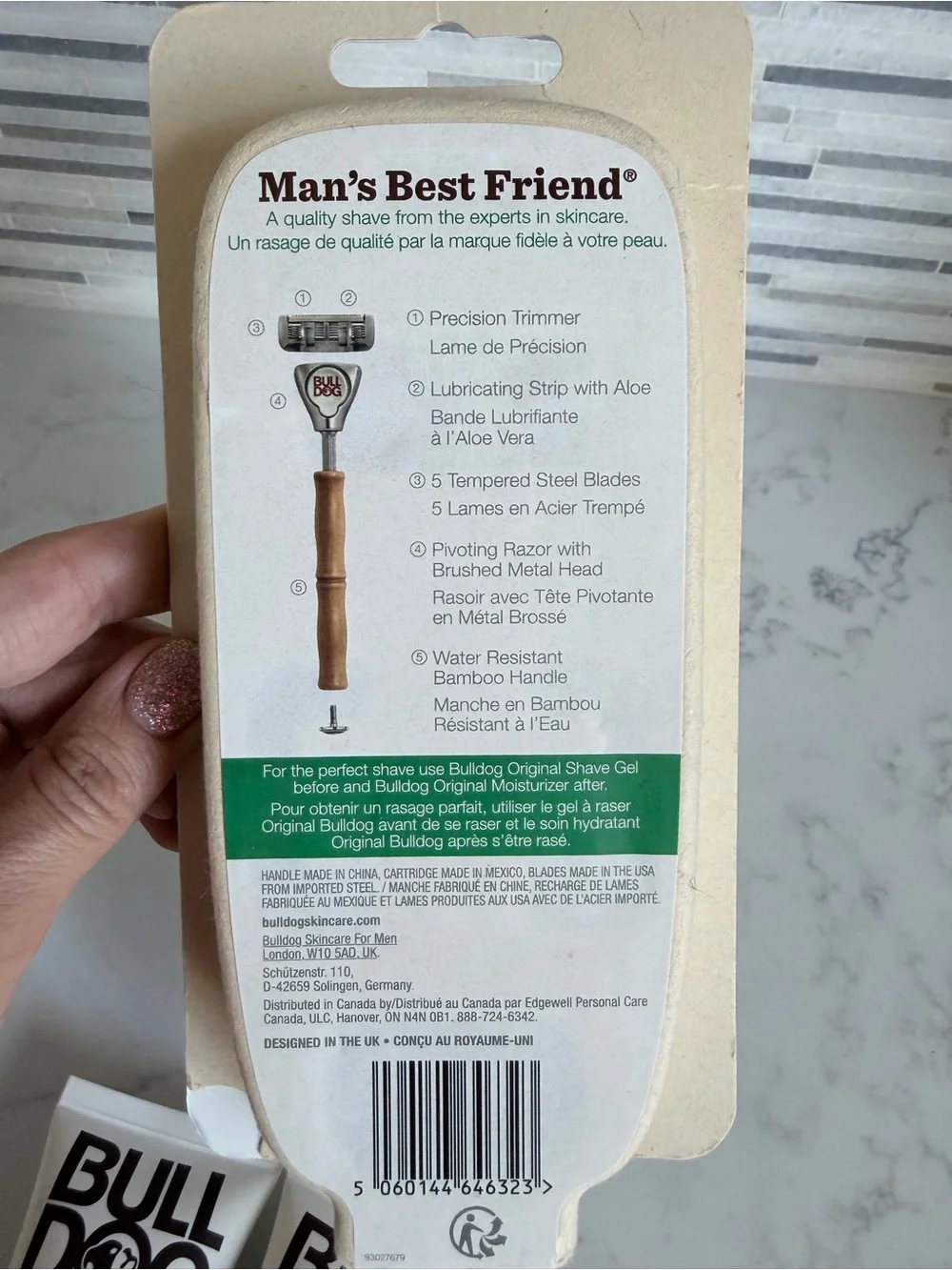 Original Bamboo Razor Kit with White Shave Gel & Moisturiser